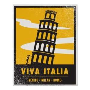    Leaning Tower Of Pisa Poster, The Pink Panther 