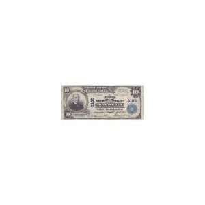  1902 $10 National Banknote, Birmingham, AL, Fine Toys 