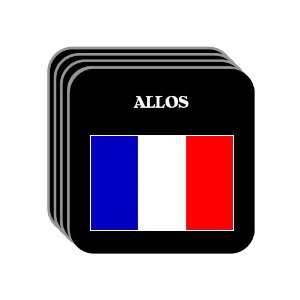  France   ALLOS Set of 4 Mini Mousepad Coasters 