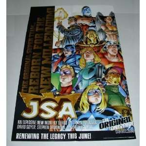 1999 Golden Age Justice Society of America/JSA DC Comics Promo Poster 