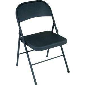   Chair, Steel, 18 1/4w x 19d x 30h, Black, 4/Carton