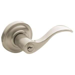   Estate Wave Style Right Hand Keyed Entry Door Lever Set with Clas