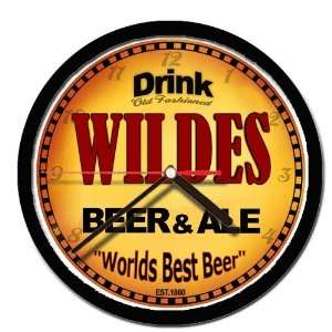  WILDES beer and ale cerveza wall clock 