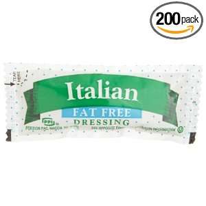 Portion Pack Fat Free Italian Dressing, 0.42 Ounce Single Serve 