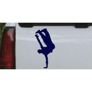 Dancer One Hand Stand Silhouettes Car Window Wall Laptop Decal Sticker 