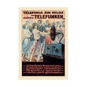  Telefonia sin Hilos Sistema Telefunken 20x30 poster