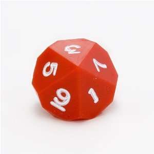   GameScience Opaque Precision d10 Dice, Red, hand inked Toys & Games