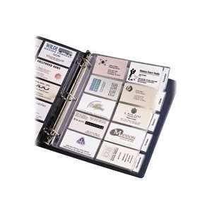   Produs   Business Card Pages Tabbed Holds 100 2x3 1/2 DS. Clear