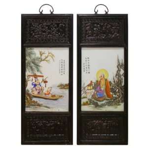  Antique Chinese Porcelain Wall Plaques