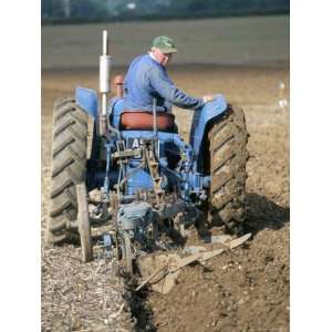  Farmer Ploughing Near Sonning Common, Oxfordshire, England 