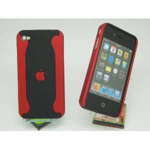 com Apple iPhone 4 4G 4S Dual 2 Tone Red / Black Hard Back Case Cover 