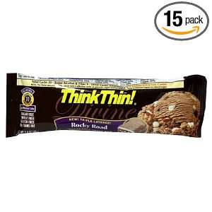thinkThin Divine Bars, Rocky Road, 1.4 Ounce Bars (Pack of 15)  