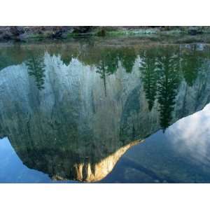  Morning Light Hits El Capitan, as Reflected in the Merced 