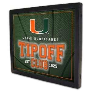  Miami Hurricanes Tipoff Club Backlit Team Panel Sports 