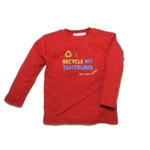   My Tantrums Long Sleeve T shirt in Red Size 1   2 years Baby