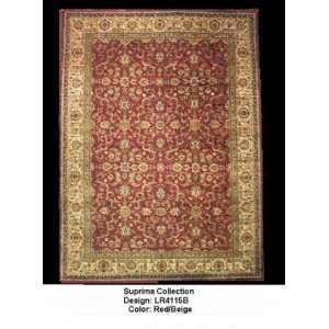  LR Resources Suprima LR4115B Red / Beige 6 x 6 Round 