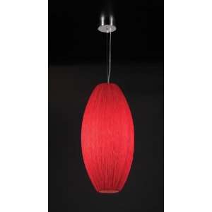  PLC Lighting Melrose Pendant in Red Finish   73016/CFL Red 