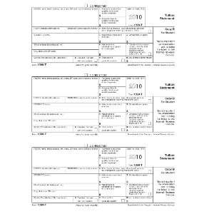  TOPS Tax Form/1098T Student Copy B, 3.66 x 8 Inches, 50 