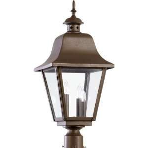   Light Oiled Bronze Outdoor Post Lantern 7032 3 86