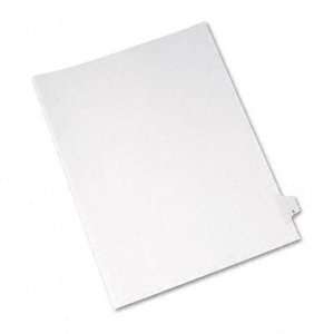   Side Tab Divider, Title X, Letter, White, 25/Pack