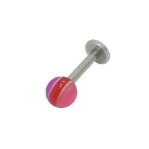   Bead Labret Monroe Lip Jewelry (Pink/Red/Purple)   30911 2 Jewelry