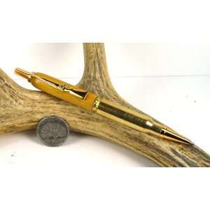  Osage Orange 308 Rifle Cartridge Pencil With a Gold Finish 