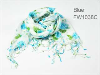Fashion Cotton blends Print Long Girl Scarf Shawl Wrap FW1038  