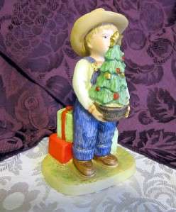   Denim Days (HOMCO) Figurine #1523 Christmas Surprise 1985  