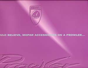 1998 Plymouth Prowler Accessories Sales Brochure  