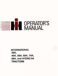 INTERNATIONAL 385 484 584 684 Tractor Operators Manual  