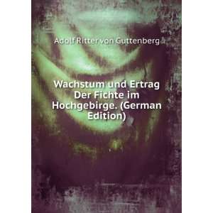   German Edition) (9785874264055) Adolf Ritter von Guttenberg Books