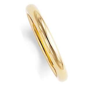  2.5 Millimeters Yellow Gold Polished Wedding Band Ring 