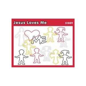  Bracelet Faith Bands Jesus Loves Me (Package of 12 