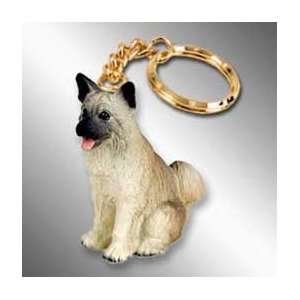 Akita Dog Keychain   Fawn 