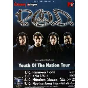  P.O.D.   Youth Of The Nation 2006   CONCERT   POSTER from 