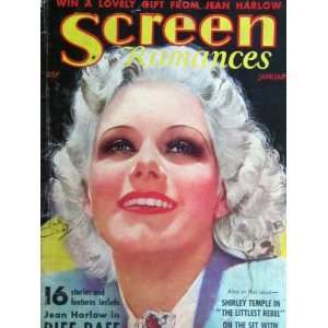    Screen Romances Magazine January 1936 Screen Romances Books