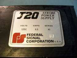 Nos J20 Strobe Power Supply 12V 6.5A Federal Signal  