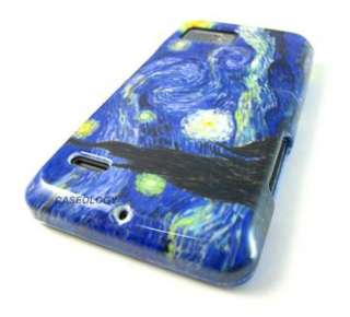 STARRY NIGHT HARD SNAP ON CASE COVER MOTOROLA DROID BIONIC PHONE 