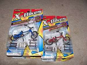 Pro BMX diecast metal FINGER BIKE extreme x bike toy zone tools blue 