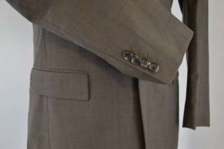Hugo Boss Mens Brown 100% Virgin Wool Side Vent Sport Coat Blazer 