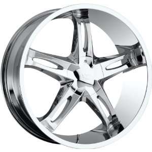   Vision Hollywood 5 6x139.7 6x5.5 +20mm Chrome Wheels Rims Inch 22