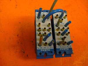 FESTO ZK PK 3 6/3 AND OTHER VALVE LOT OF 2  
