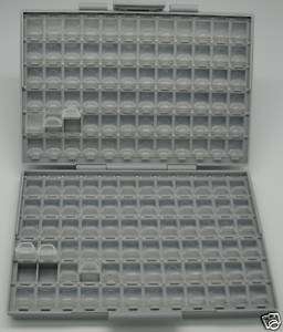 SMD resistor Organizer w/144 compartments each w/lid  