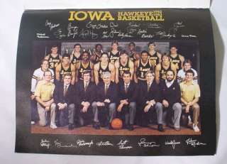 Old University Of Iowa Hawkeyes Basketball Program 1982 1983 Ohio 