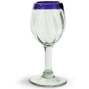 Global Amici Blue Rim Wine (only 6 left) 