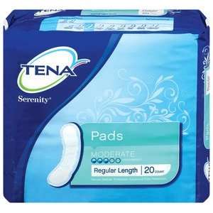   of Tena Serenity Bladder Pads   Moderate   20 per pack   J & J 41300