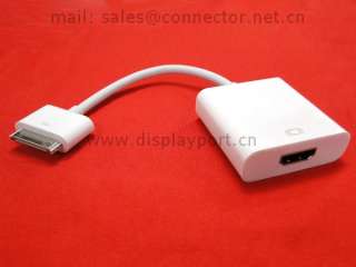 Dock 30P to HDMI Adapter for iPad,iPhone 4,iPod Touch 4  