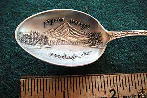 Antique Mt. Hood Embossed Sterling Spoon 5.3  