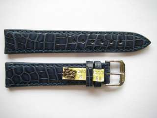 Rios1931 genuine alligator skin Ocean blue watch band  