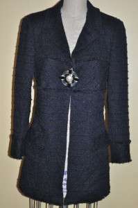 Exquisite Chanel 07A Tweed Jacket Coat 42 NEW Rare Classic  